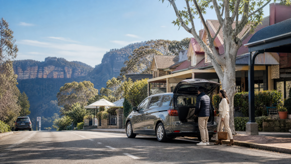 Blue Mountains destination arrival with practical private transport.