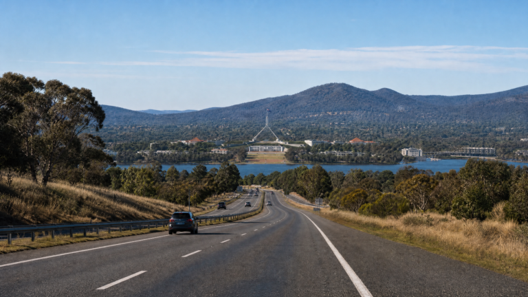 Sydney to Canberra door-to-door intercity journey.
